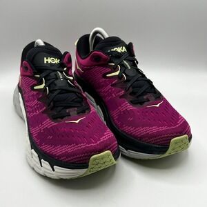 HOKA One One Gaviota 4 Womens 9.5 B Festival Fuchsia Purple Running Shoes